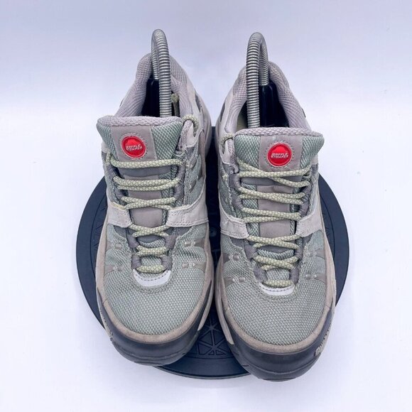 Dunham Women Hiking Boots size 7 2A WOW623GN green Gray Suede vibram sole - Picture 10 of 10